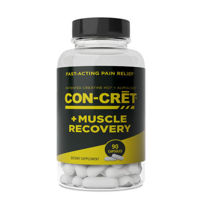 CON-CRET ProMera Sports Muscle Recovery, Concentrated Creatine and Alpha-GEE®, Supports Muscle Recovery, Reduces Soreness, Restores Muscle Health, 90 Capsules