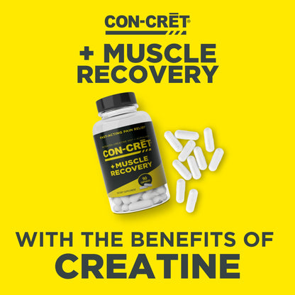 CON-CRET ProMera Sports Muscle Recovery, Concentrated Creatine and Alpha-GEE®, Supports Muscle Recovery, Reduces Soreness, Restores Muscle Health, 90 Capsules