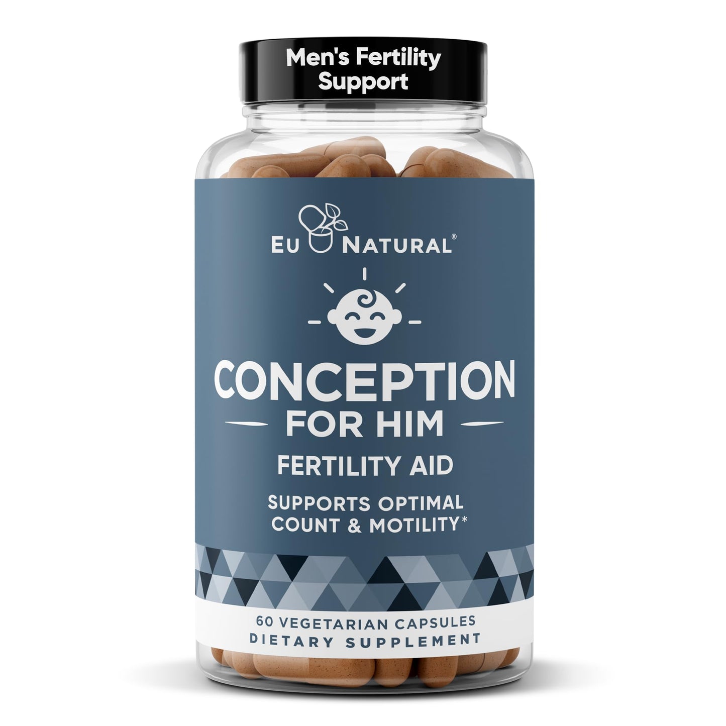 Conception For Him - Men's Fertility Supplements (60 Veg Soft Capsules) | Male Fertility Booster