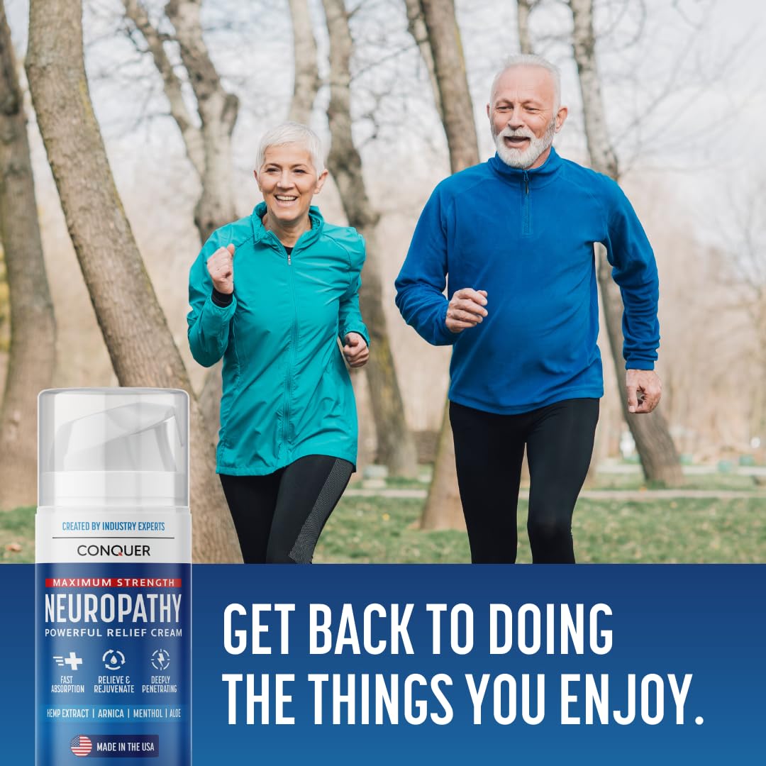 Conquer Neuropathy Cream | Fast-Acting Nerve Pain Relief for Feet & Hands