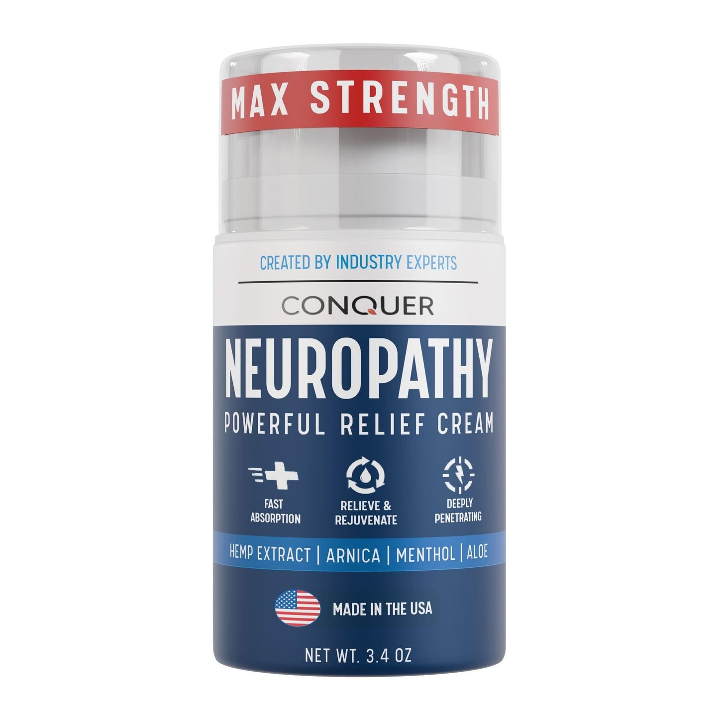 Conquer Neuropathy Cream | Fast-Acting Nerve Pain Relief for Feet & Hands
