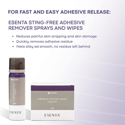 ConvaTec ESENTA Adhesive Remover Spray – Sting-Free, Alcohol-Free, 50 mL (Case of 12)