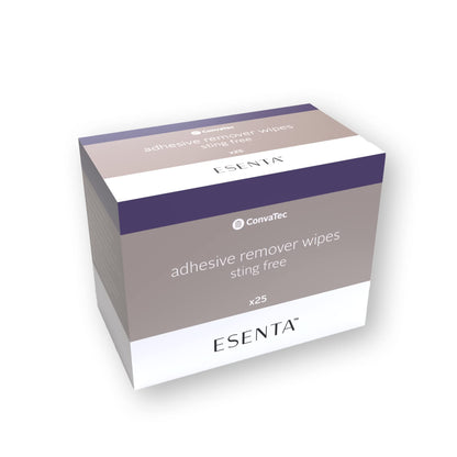 ConvaTec ESENTA Adhesive Remover Wipes – Sting-Free, Alcohol-Free, 25 Count