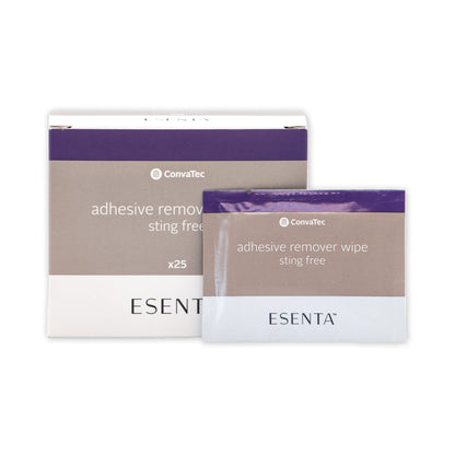 ConvaTec ESENTA Adhesive Remover Wipes – Sting-Free, Alcohol-Free, 25 Count