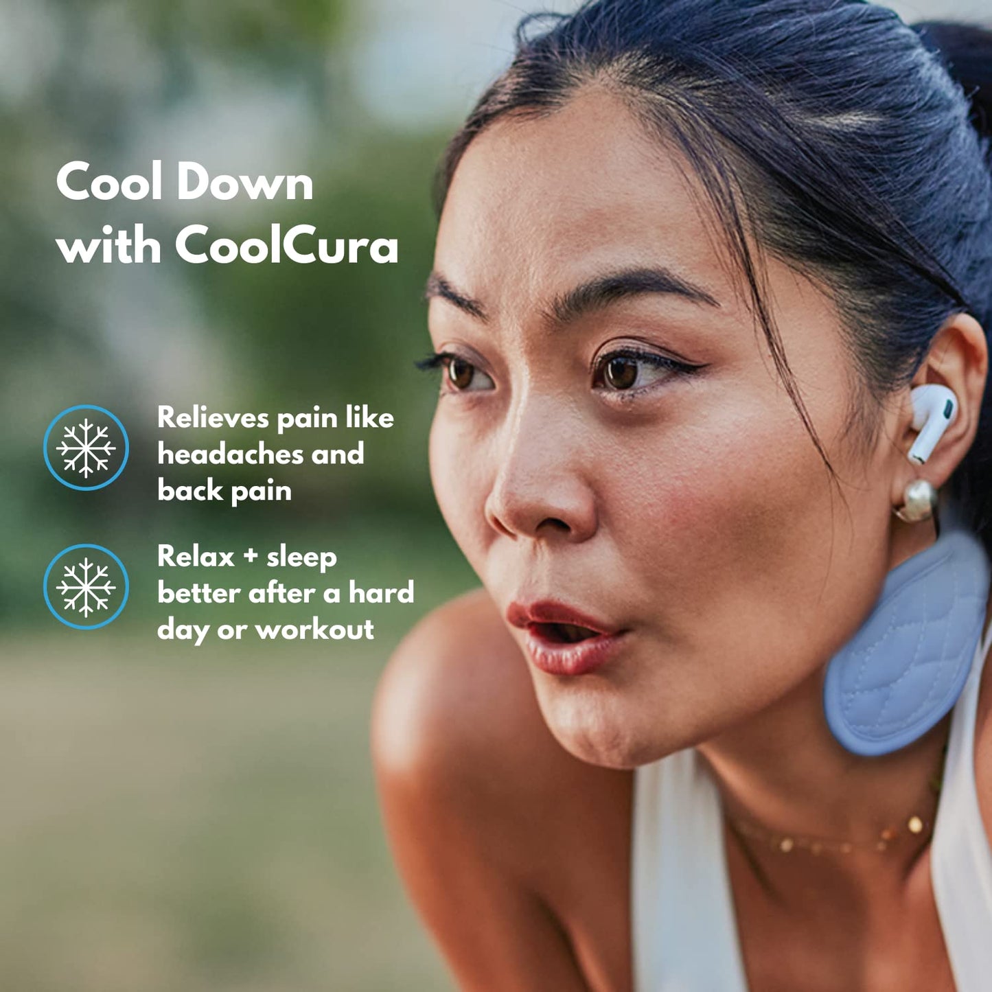 CoolCura GO Ice Therapy Device – Feng Fu Neck Wrap for Stress & Headache Relief