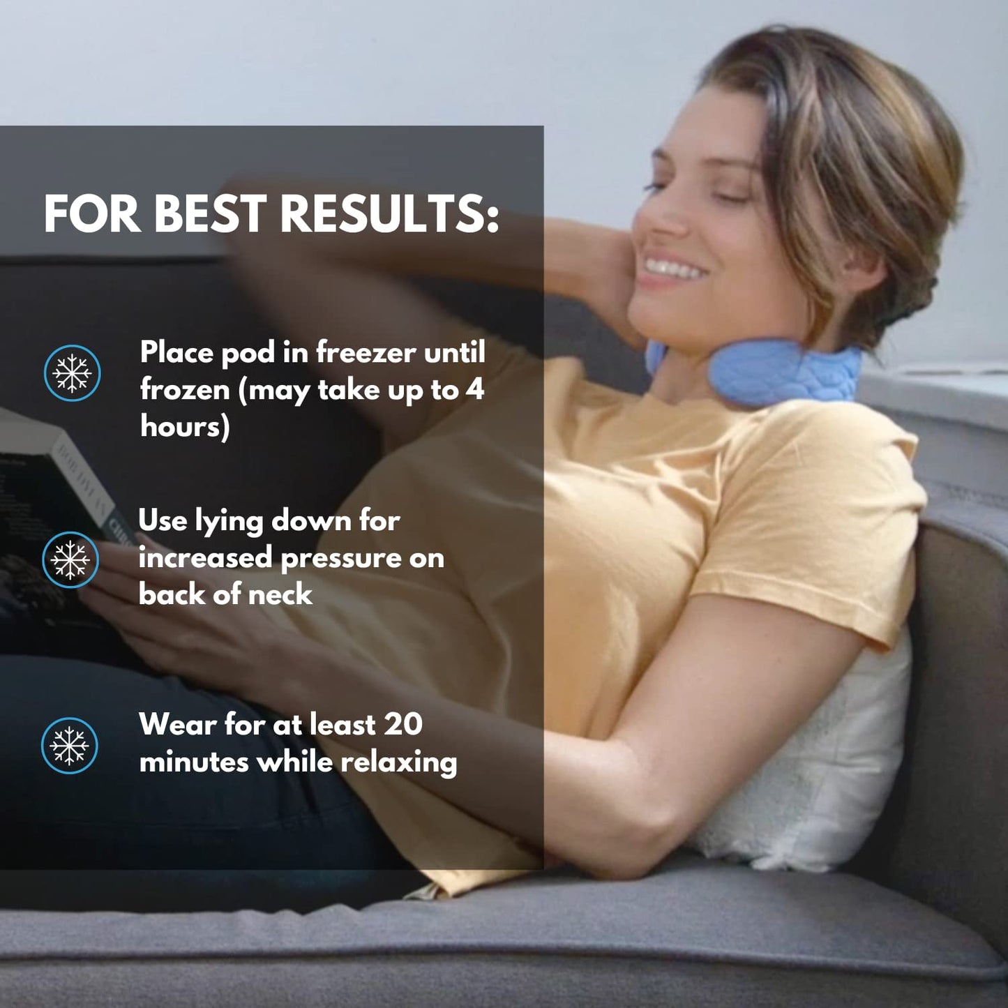 CoolCura GO Ice Therapy Device – Feng Fu Neck Wrap for Stress & Headache Relief
