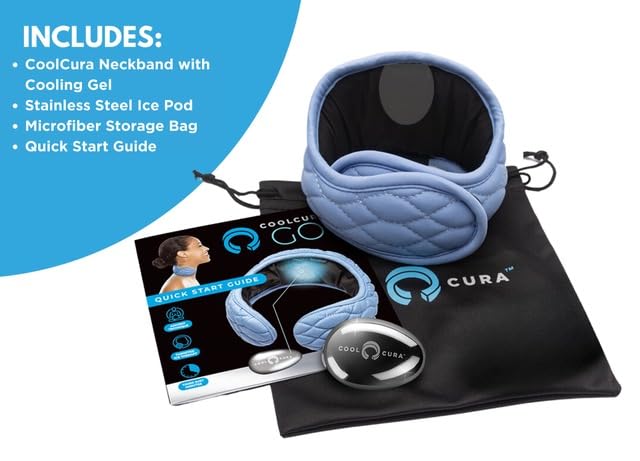 CoolCura GO Ice Therapy Device – Feng Fu Neck Wrap for Stress & Headache Relief