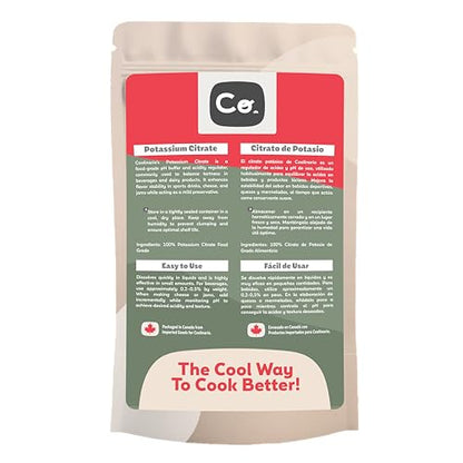 Coolinario Potassium Citrate Powder (2 Oz) – pH Buffer & Acidity Regulator for Beverages & Dairy | Food Grade