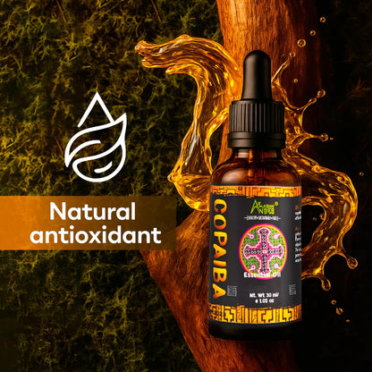 Copaiba Oil 30ml – 100% Pure & Natural, Steam-Distilled from Wild-Harvested Copaifera Officinalis