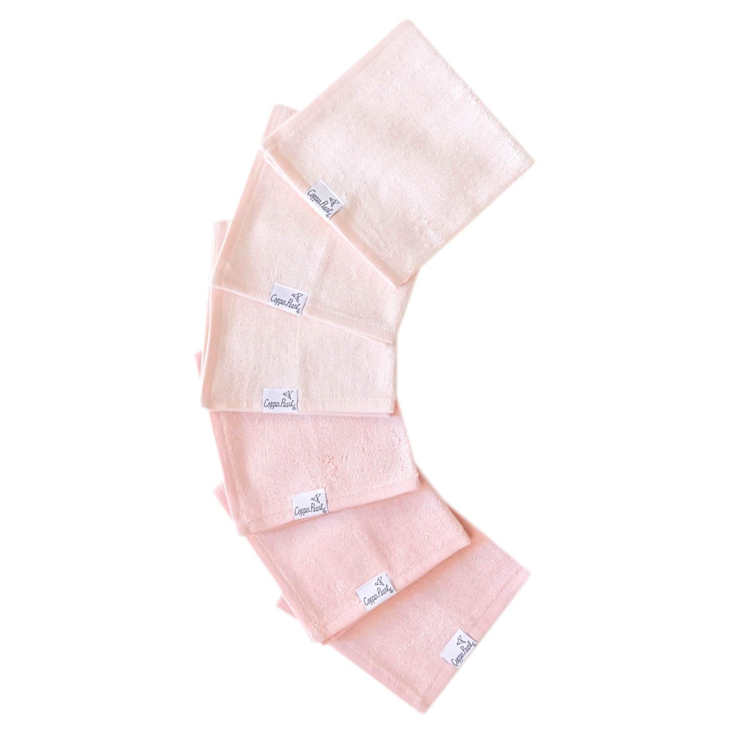Copper Pearl 6 Ultra Soft Baby Washcloths – Large 11 x 11 Inch Washcloths