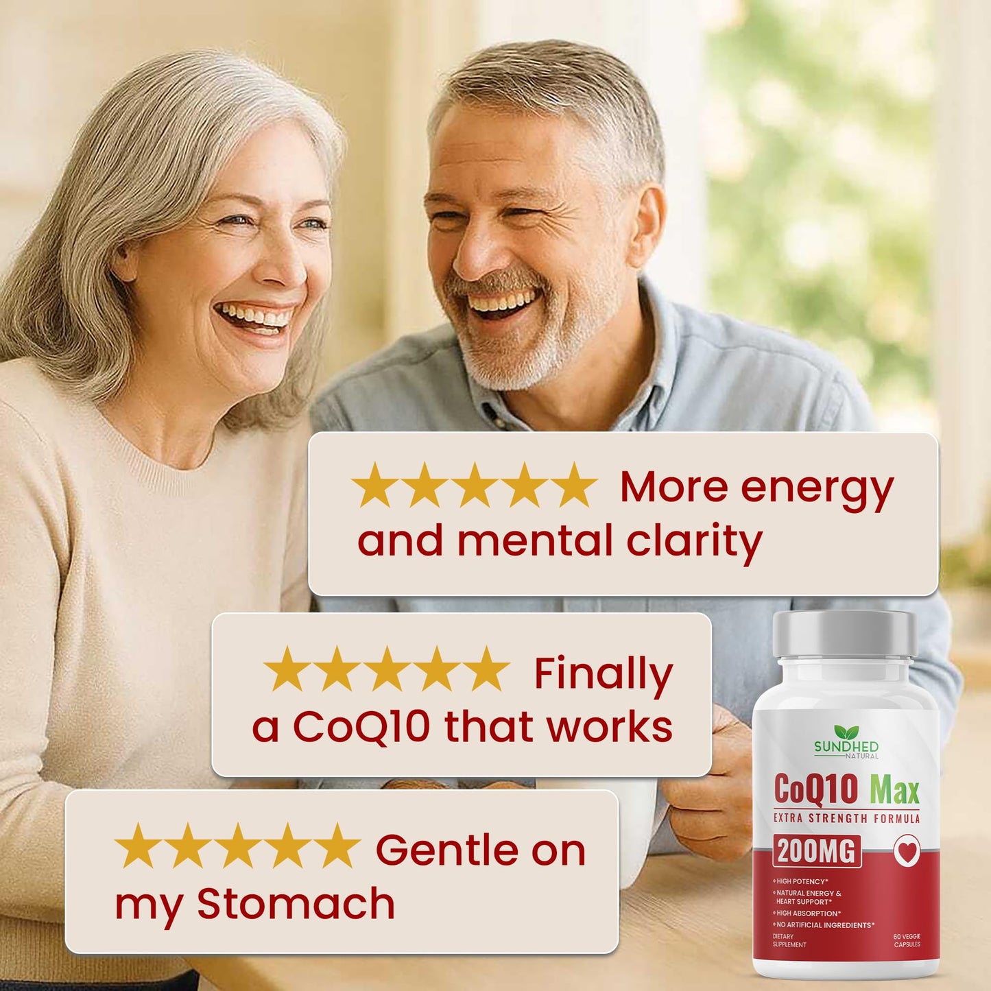 CoQ10 200mg Vegan – Ultra High Absorption CoQ10 (60 Count)