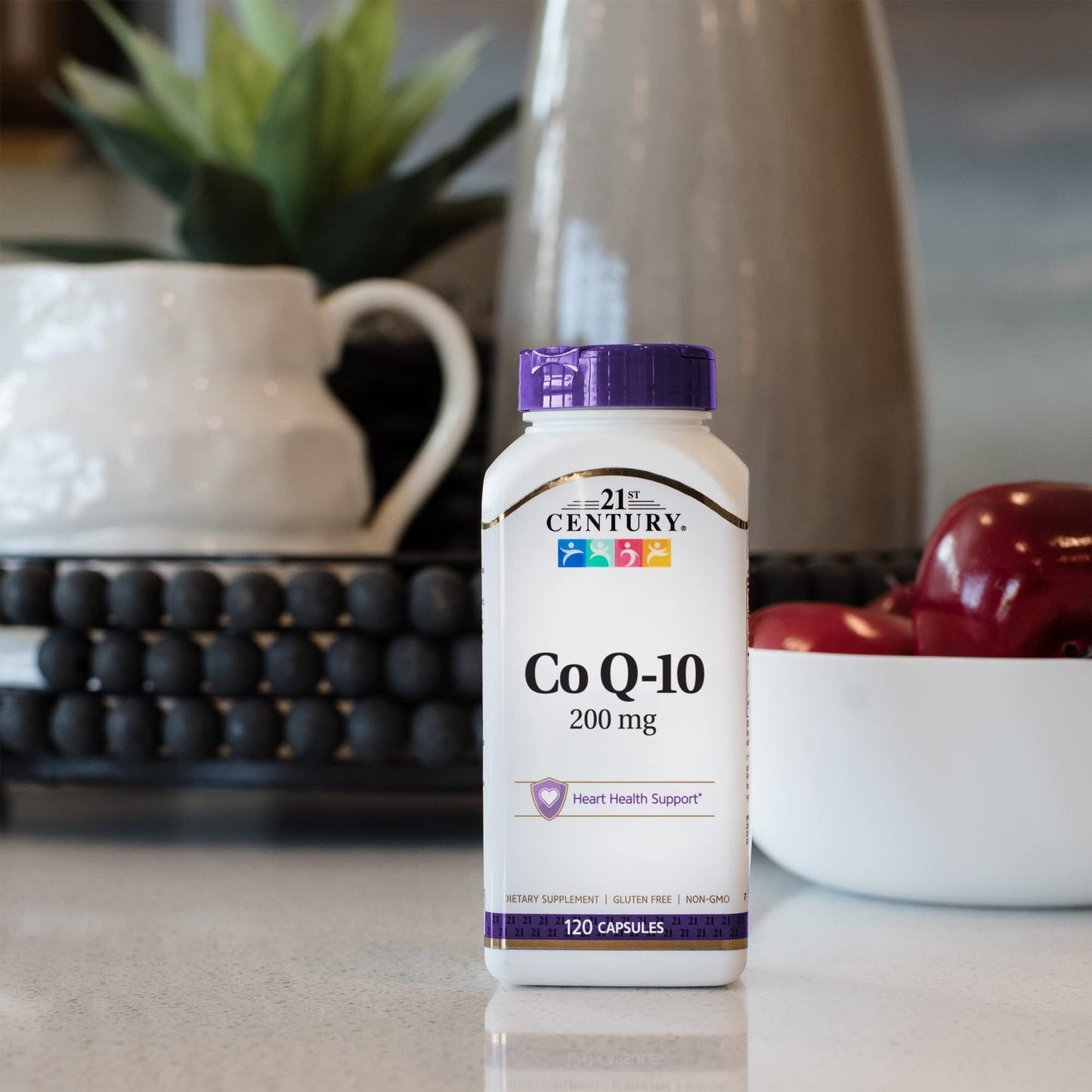 21st Century Co Q10 200 mg Capsules – 120 Count (27435)