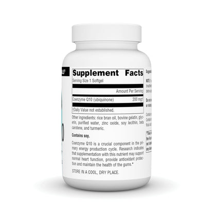 Source Naturals CoQ10 200 mg Softgels (90 Count) – Antioxidant Support