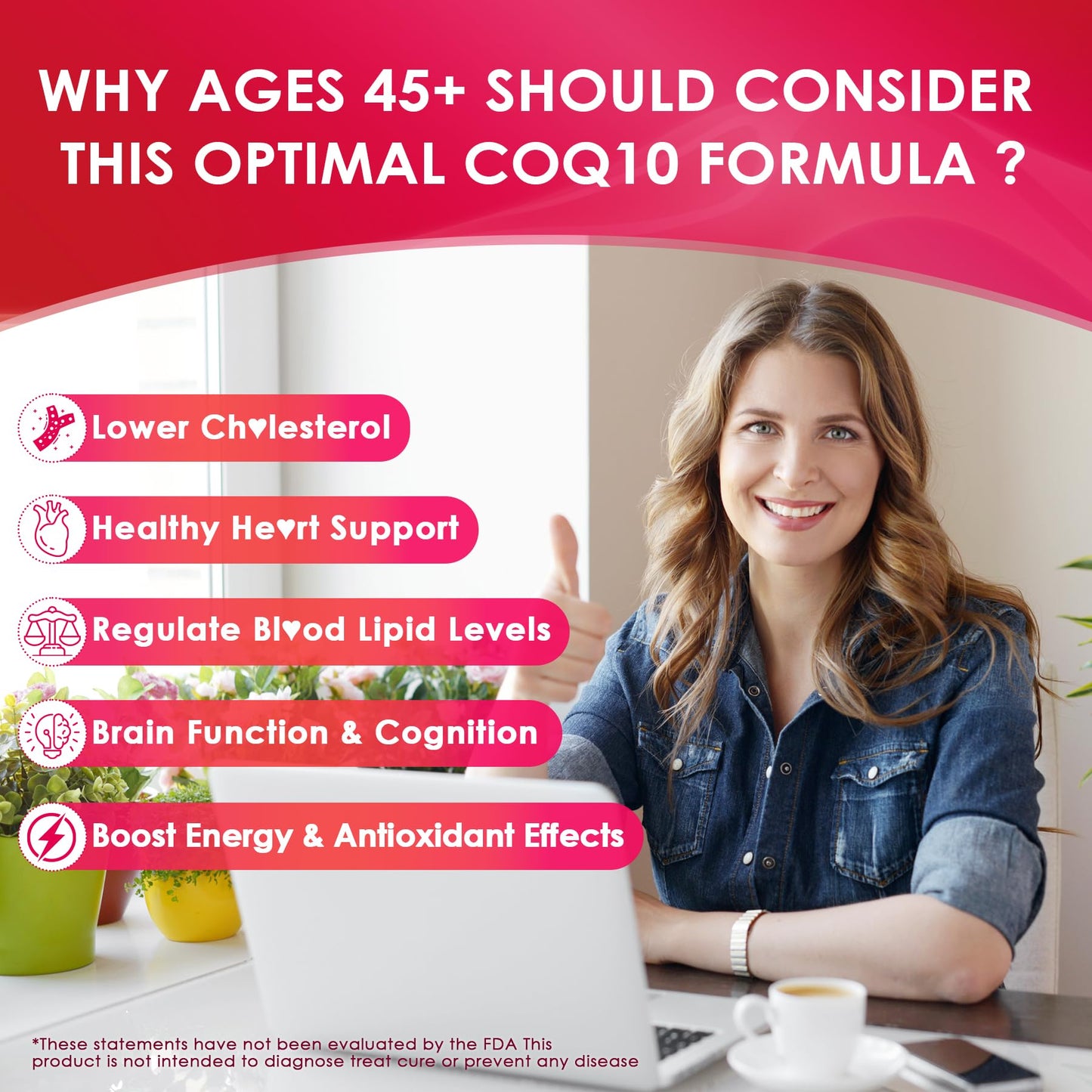 CoQ10 Gummies 200mg Ultra High Absorption with Red Yeast Rice, Omega-3 & B Vitamins