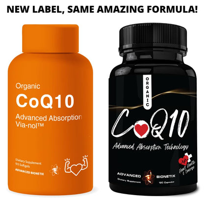 Advanced Bionetix CoQ10 200mg with Black Pepper Extract — 90 Softgels | Heart & Brain Health