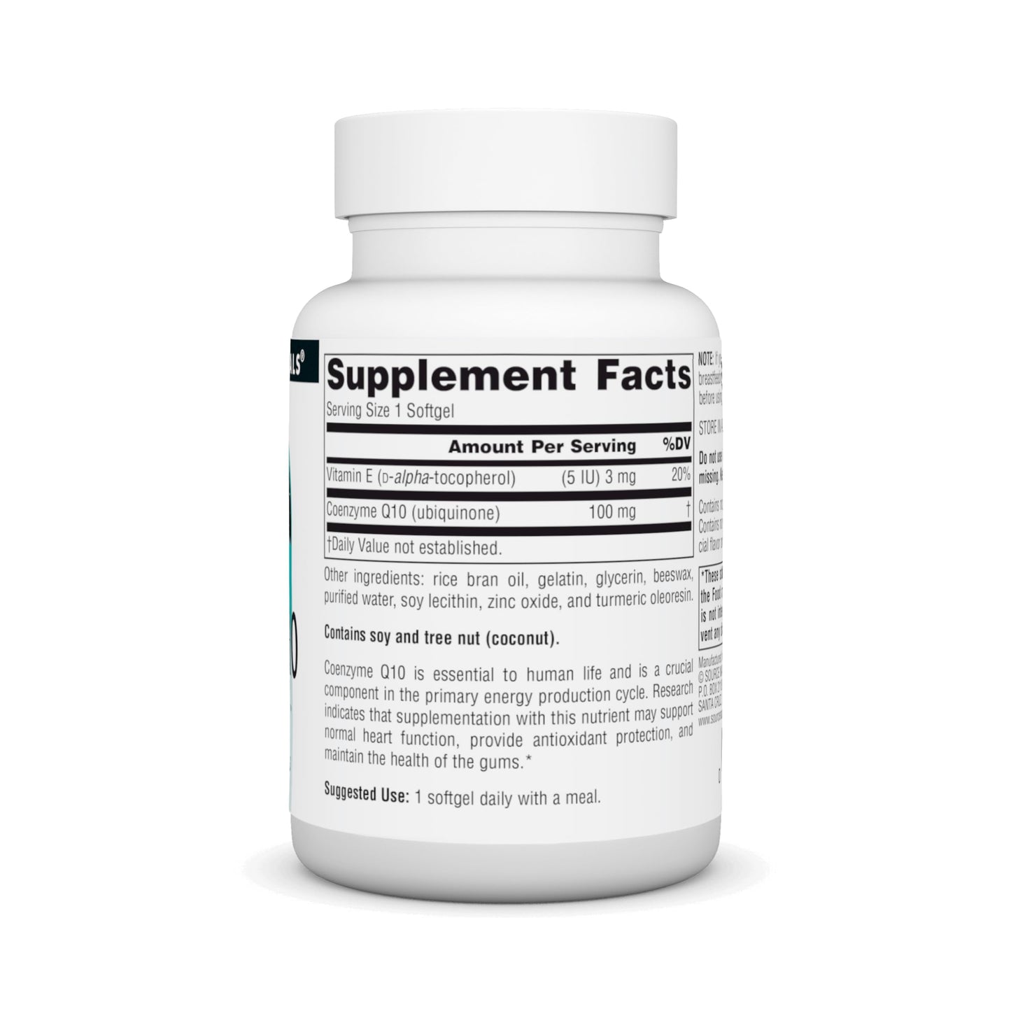 Source Naturals CoQ10 100 mg Softgels – Heart, Brain, Immunity & Liver Support (90 Softgels)