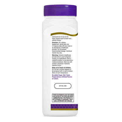 21st Century CoQ10 100 mg, 150 Capsules | Heart Health Support