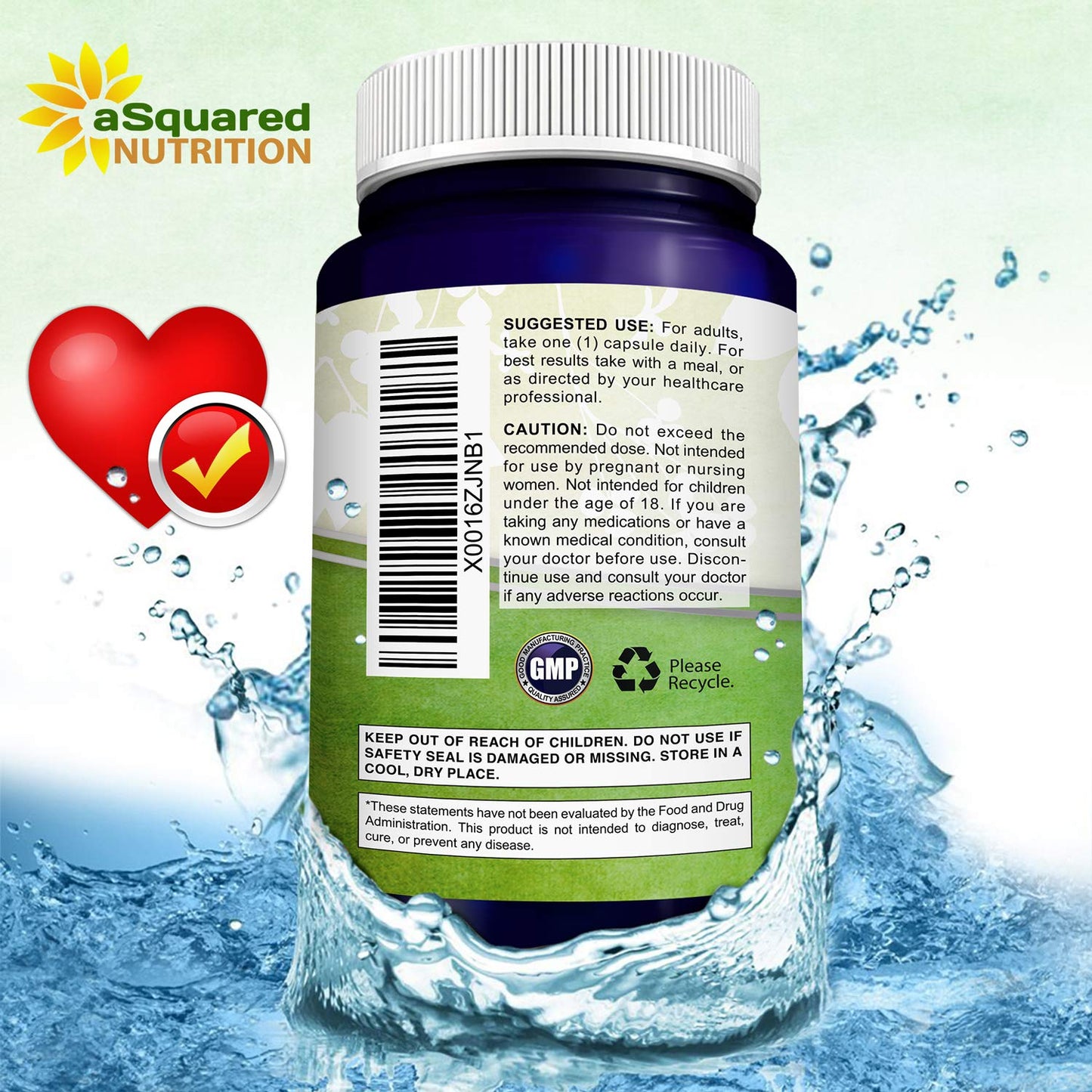 aSquared Nutrition CoQ10 (200 Capsules, 200mg) – High-Absorption Vegan CoQ10 (Ubiquinone) Supplement