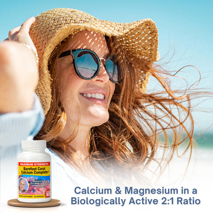 Barefoot Coral Calcium Complete 1500mg – 90 Capsules | Calcium, Magnesium & Vitamin D3