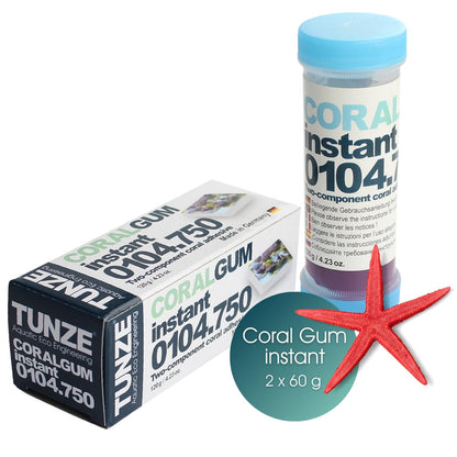Coral Gum Instant 120gm Coral Adhesive - Fast-Cure Two-Part Putty