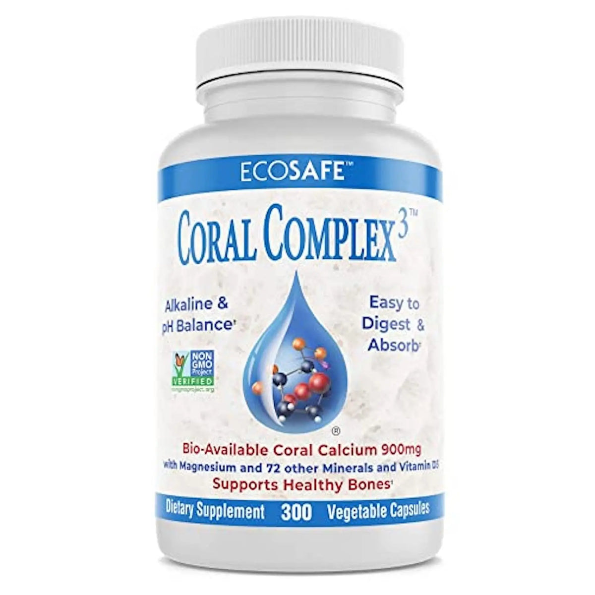 Coral Complex 3 — Coral Calcium 900 mg + Vitamin D3 1200 IU + Magnesium 168 mg | 300 Vegetarian Capsules | Coral White BritishVita | Premium UK Vitamins & Wellness Supplements