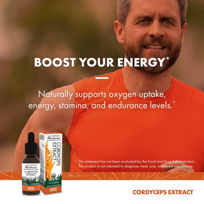 Host Defense Cordyceps Extract – Immune & Energy Support (1 fl oz)