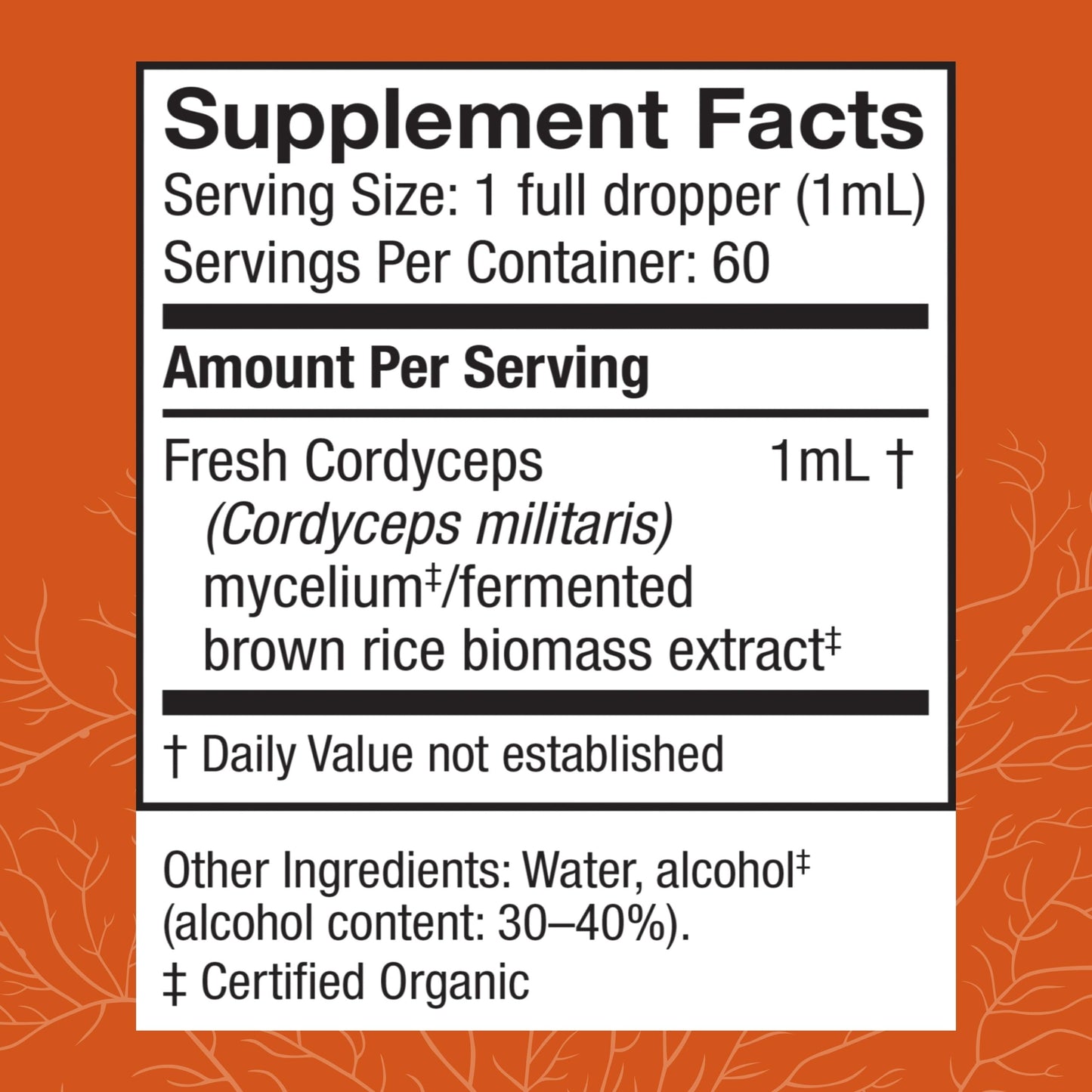 Host Defense Cordyceps Extract - Immune, Energy & Kidney Health Support - 2 oz