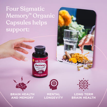 Four Sigmatic Memory Capsules – Reduce Brain Fog & Improve Memory
