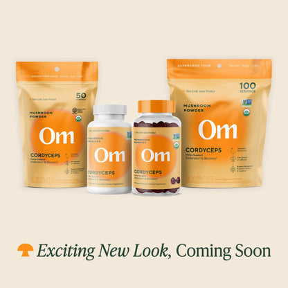 OM Mushroom Cordyceps Powder – Organic, Vegan, Non-GMO, Gluten-Free | Energy & Endurance Support