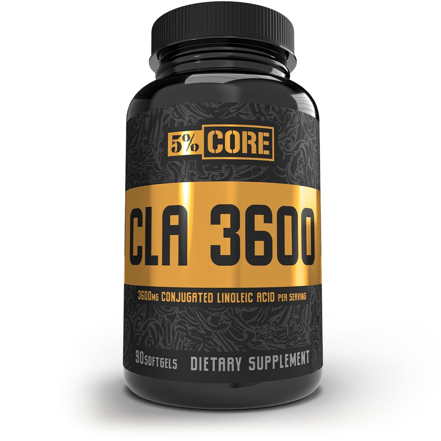 5% Nutrition Core CLA – 3,600 mg CLA from Safflower Oil for Weight Loss, Metabolism & Muscle Preservation