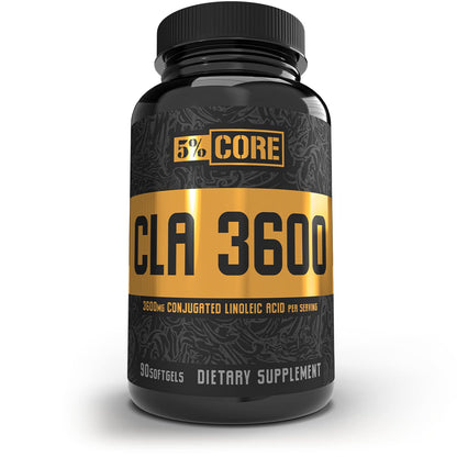 5% Nutrition Core CLA – 3,600 mg CLA from Safflower Oil for Weight Loss, Metabolism & Muscle Preservation