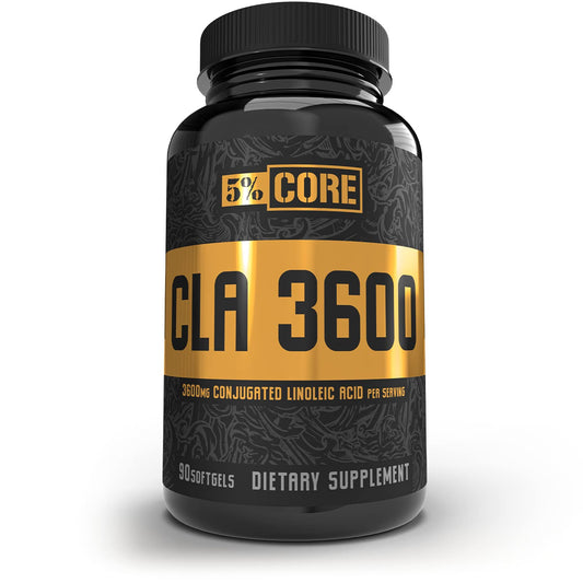 5% Nutrition Core CLA – 3,600 mg CLA from Safflower Oil for Weight Loss, Metabolism & Muscle Preservation BritishVita | Premium UK Vitamins & Wellness Supplements