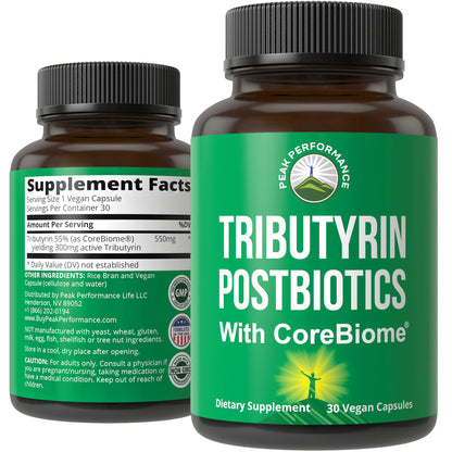 CoreBiome Tributyrin Postbiotic for Gut Health Clinically Tested