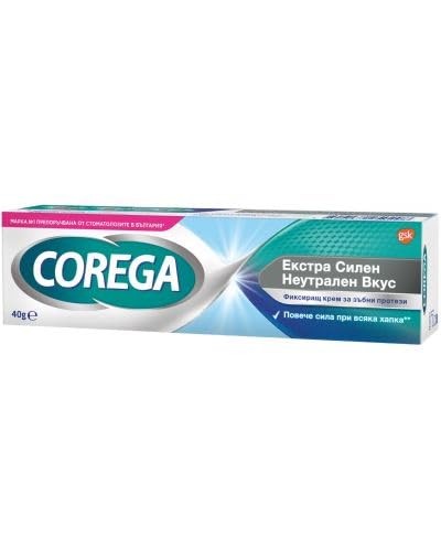 Corega Denture Adhesive Cream Neutral - Zinc Free, No Taste