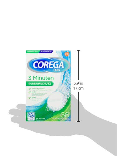 Corega Rapid Denture Cleaning Tabs – 66 Tablets | Cleaning in 3 Minutes