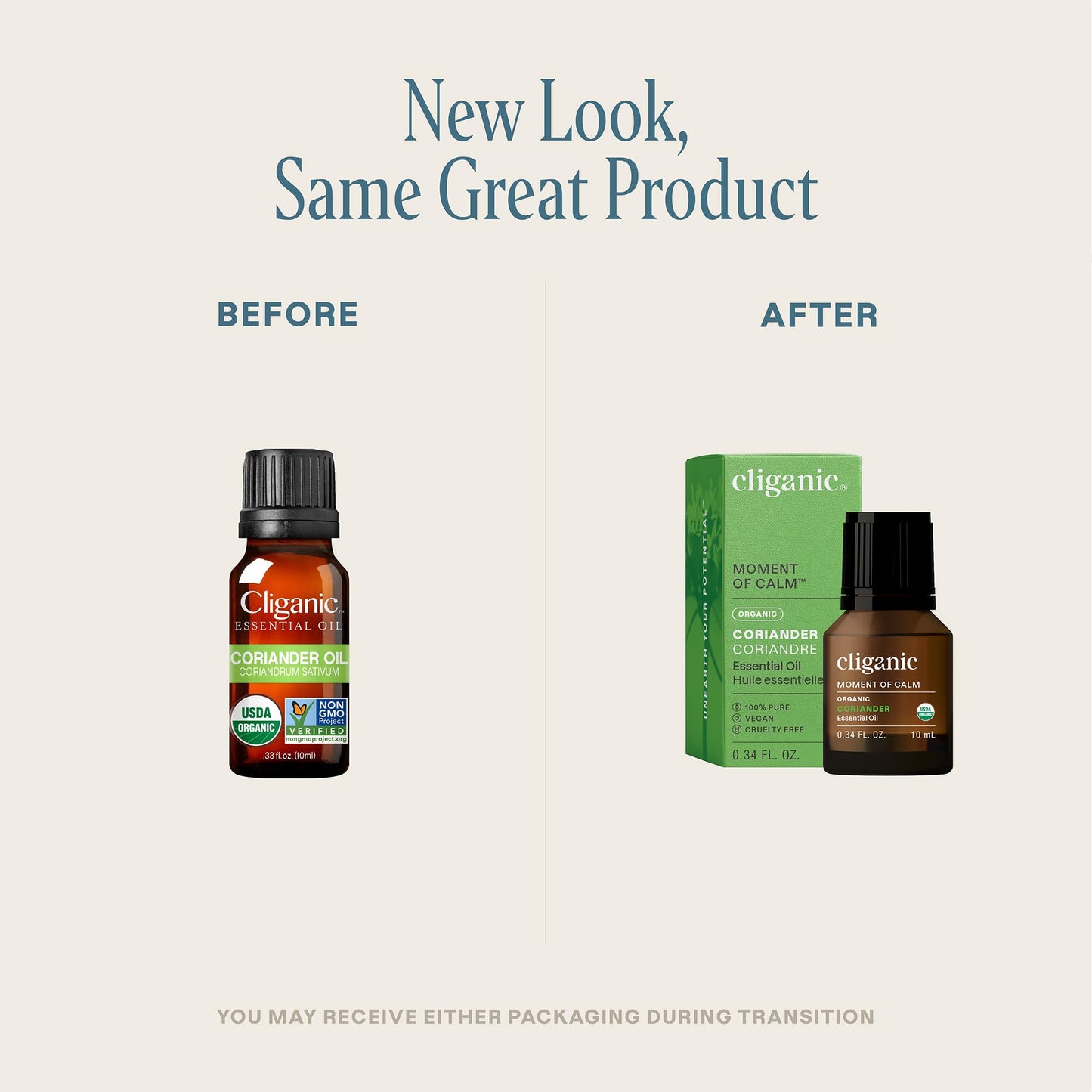 Cliganic Organic Coriander Seed Essential Oil - 100% Pure, USDA Organic & Non-GMO | Bottled in the USA (Packaging May Vary)