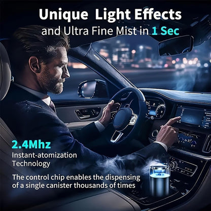 CORLAGOON Waterless Diffuser — Car & Home Aromatherapy, 4 Modes, USB-C Quick Charge