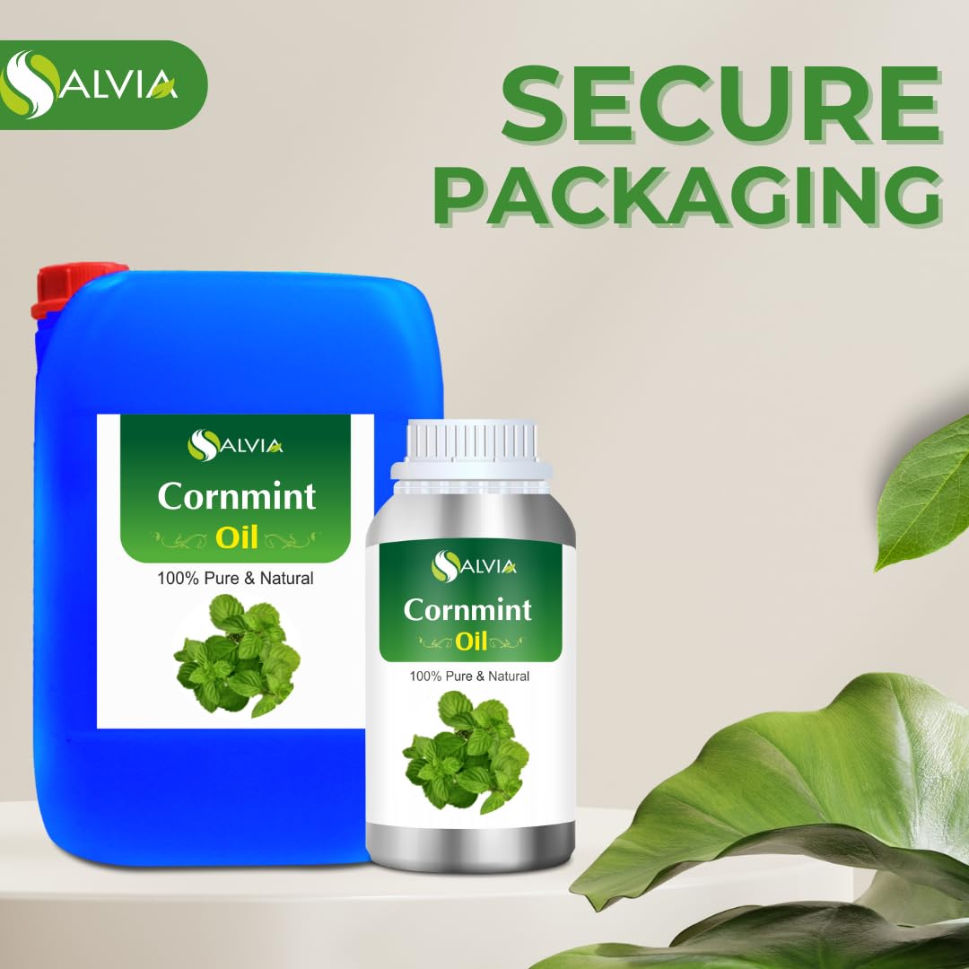 Cornmint Oil (Mentha arvensis) 100% Natural Pure Undiluted Uncut Essential Oil - 8.45 Fl Oz (Pack of 1)