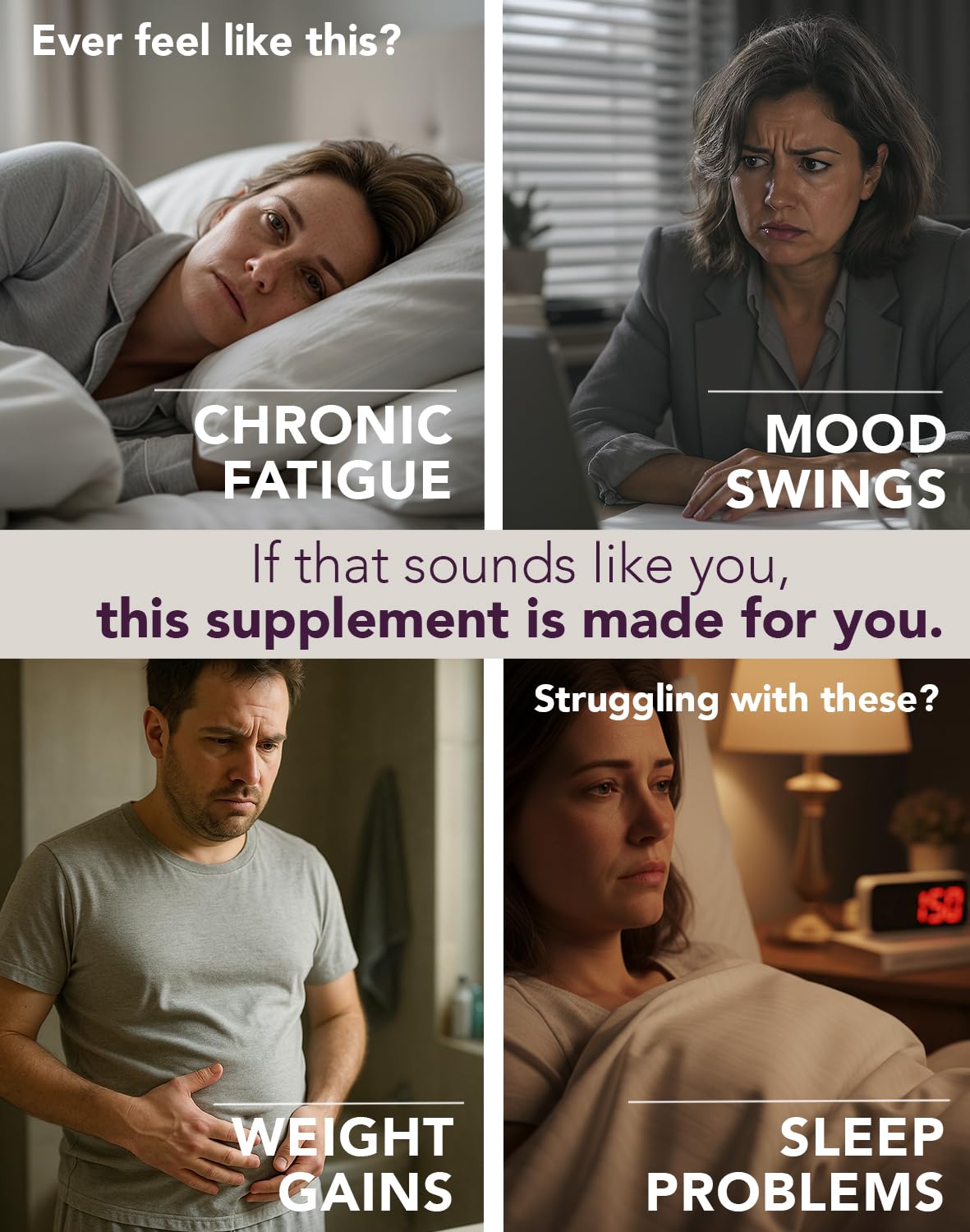 Cortisol Supplements for Women & Men - Adrenal Support & Stress Relief (90 Caps)