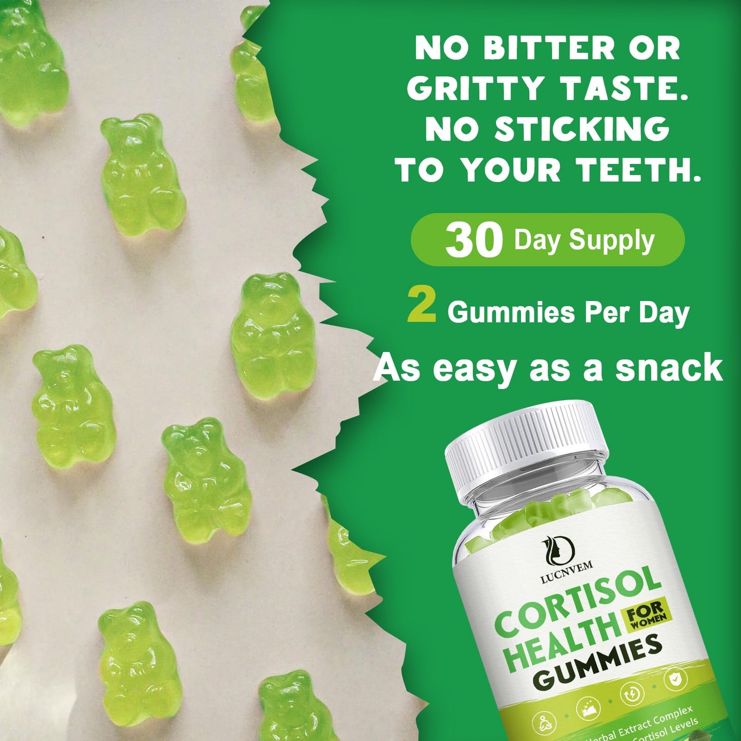 Cortisol Detox Gummies for Women – Mood, Sleep & Focus (30-Day Vegan)