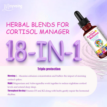 Misyvoing Cortisol Drops – 18-in-1 Detox for Women | Mood, Sleep & Focus