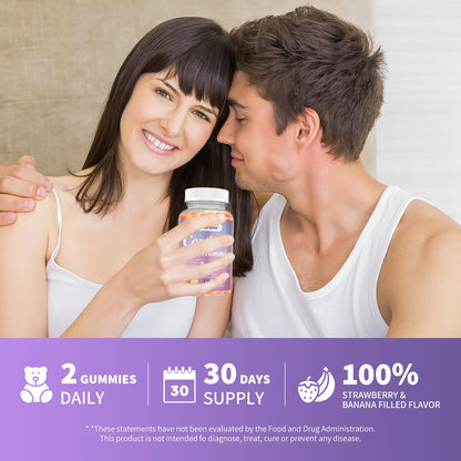 Cortisol Gummies for Women & Men – Vegan, Sugar-Free | Relaxation & Sleep