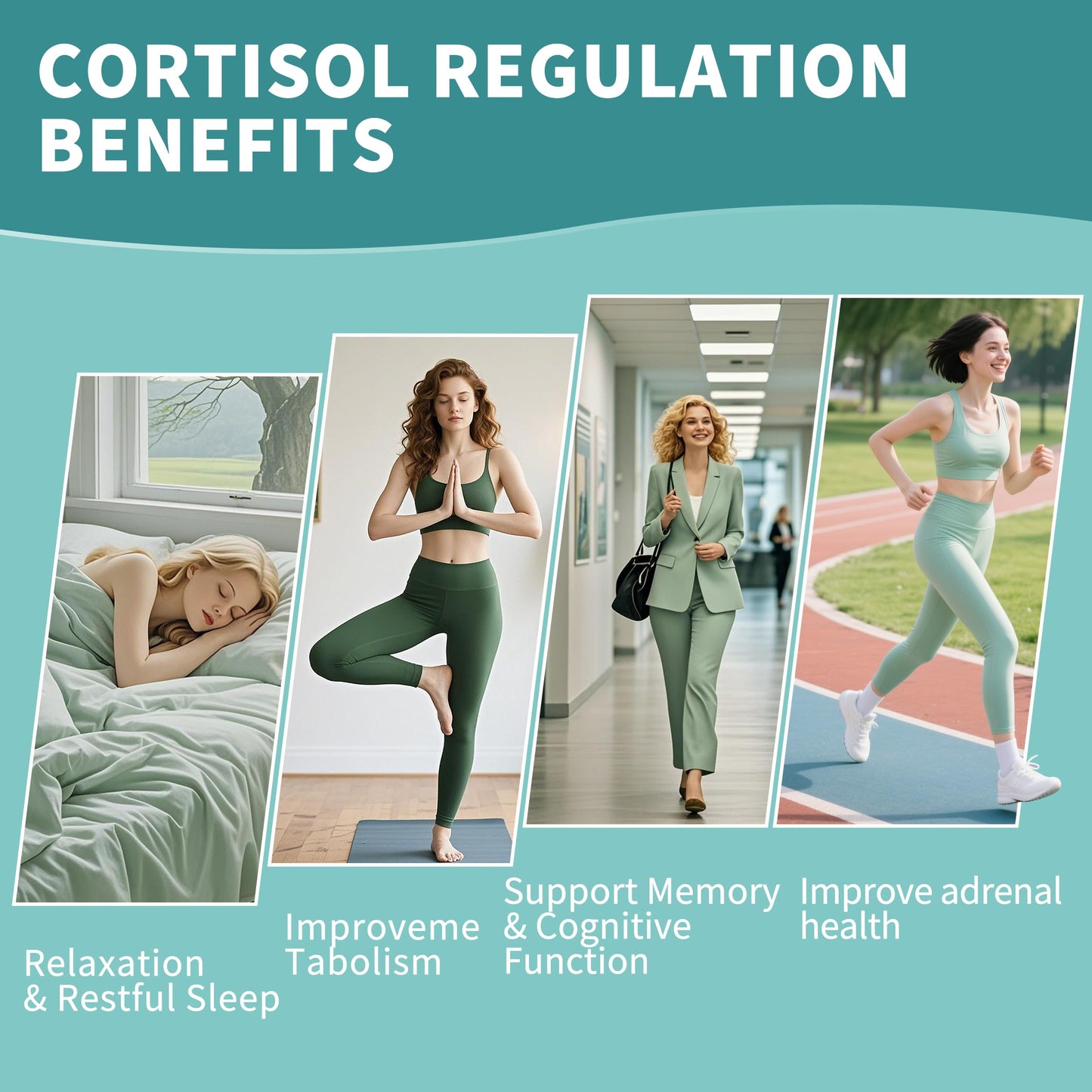 2 Pack Cortisol Gummies for Women – Ashwagandha, Rhodiola, Magnesium | 120 Gummies