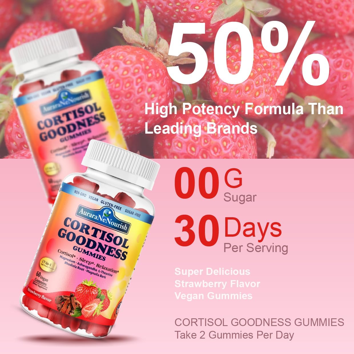 Cortisol Gummies for Hormone Balance – 17-in-1 Stress Support
