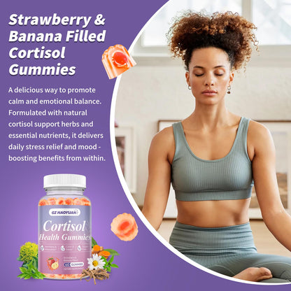 Cortisol Gummies for Women & Men – Vegan, Sugar-Free | Relaxation & Sleep