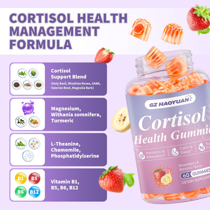 Cortisol Gummies for Women & Men – Vegan, Sugar-Free | Relaxation & Sleep