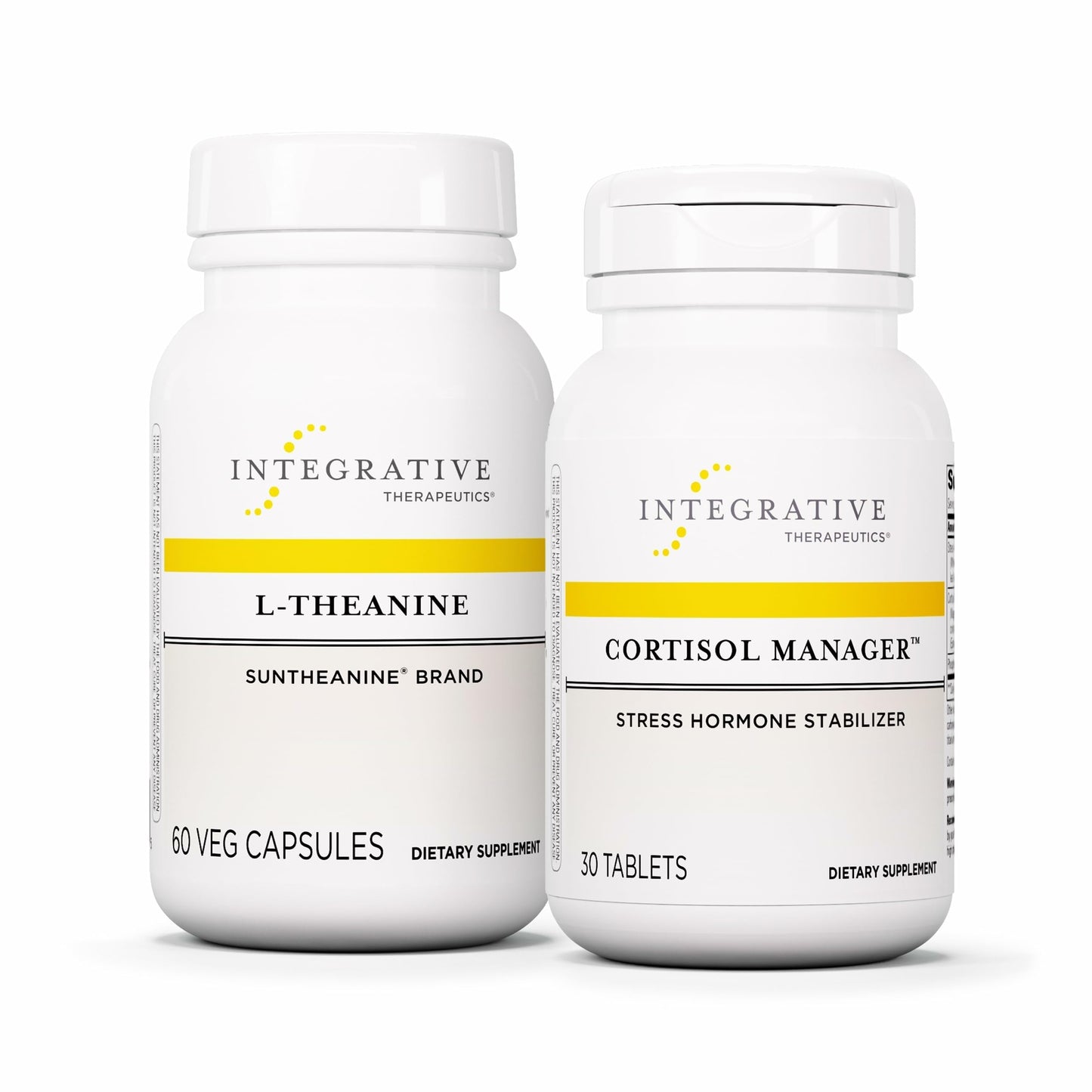 Integrative Therapeutics Cortisol Manager & L-Theanine - Stress Support Bundle