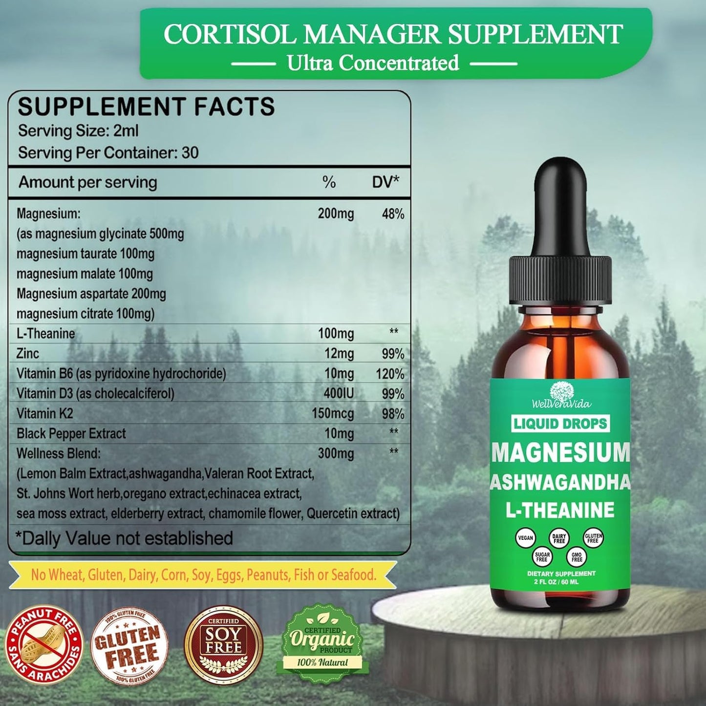 Cortisol Supplements for Women & Men – Lemonade Drops with Magnesium & Ashwagandha