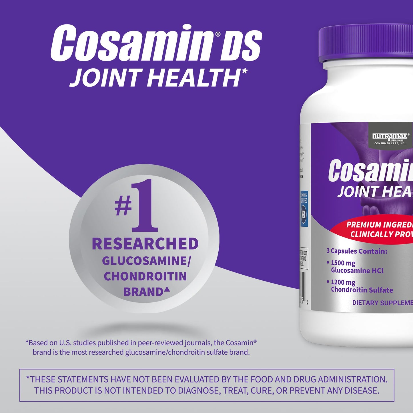 Cosamin DS Joint Health – Glucosamine & Chondroitin, 108 Caps