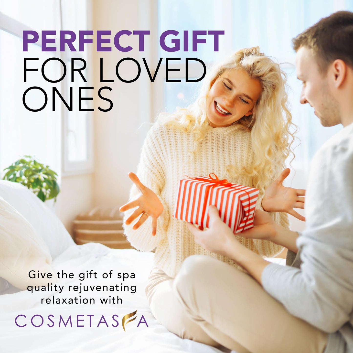Cosmetasa Lavender Massage Oil with Roller – All Natural, Cruelty-Free Spa-Quality Skin Therapy Oil (8.8 oz)